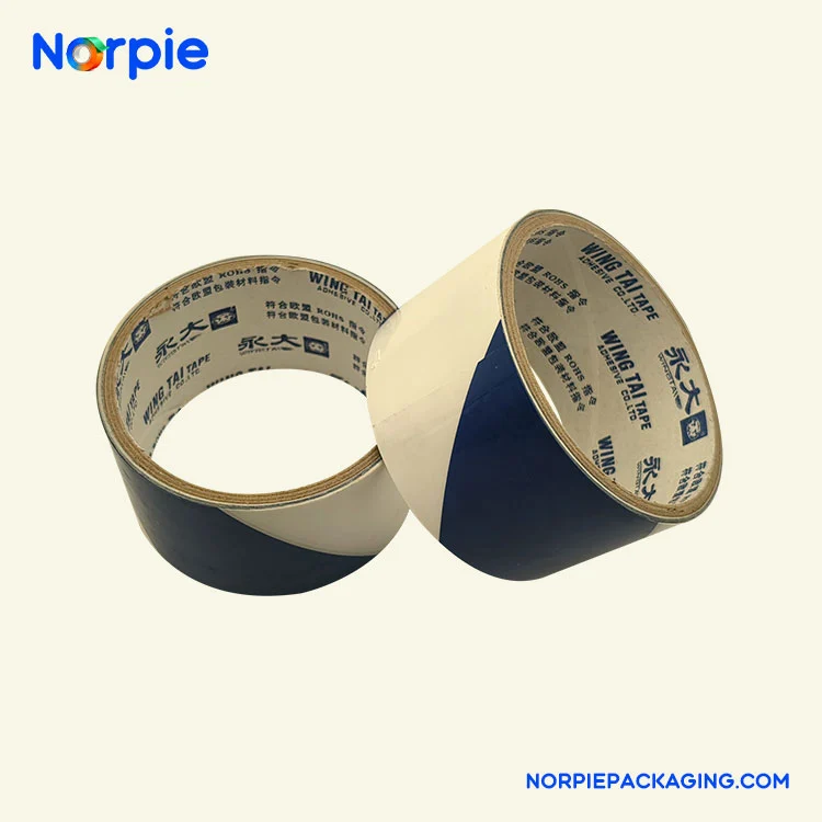 Modrá a biela výstražná páska